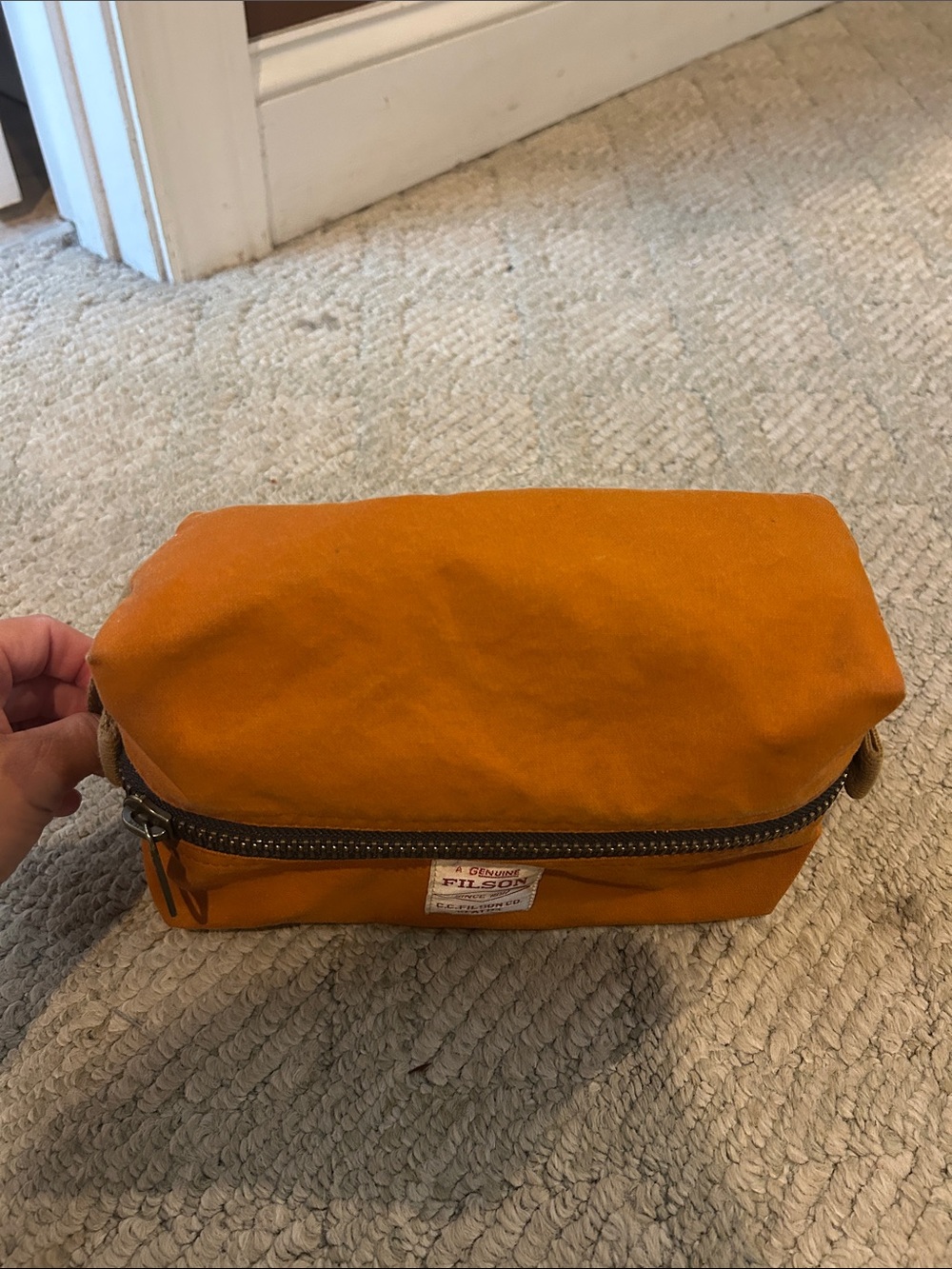 Filson Tin Cloth Travel Kit - Rust Orange - Picture 5 of 10